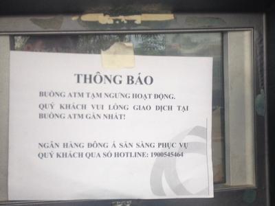 Hàng loạt cây ATM cũng 'nghỉ tết'