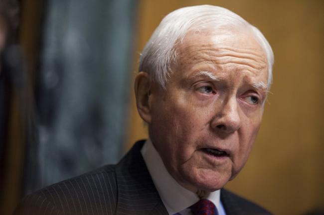 © Bloomberg. Orrin Hatch