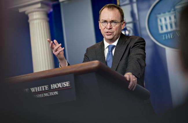 © Bloomberg. Mick Mulvaney 