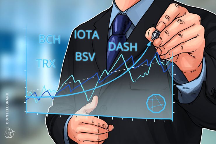 Top-5 Krypto-Performer: Bitcoin Cash, IOTA, TRON, Bitcoin SV, DASH