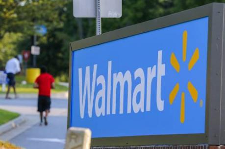 Koerssprong Walmart op groen Wall Street