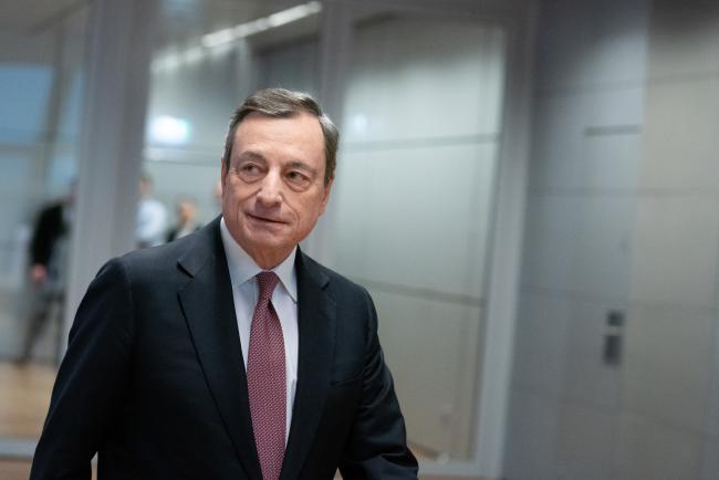 © Bloomberg. Mario Draghi 