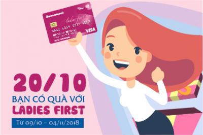 Sacombank ưu đãi lớn cho chủ thẻ Visa Ladies First