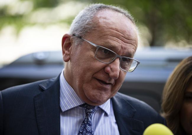 © Bloomberg. Jesus Seade, chief negotiator for Andres Manuel Lopez Obrador, Mexico's president-elect, for the North American Free Trade Agreement (NAFTA), speaks to members of the media while arriving for a meeting at the office of the U.S. Trade Representative in Washington, D.C., U.S., on Wednesday, Aug. 15, 2018. The U.S., Mexico and Canada have a good opportunity to reach a Nafta agreement this month, and getting there will depend on the political flexibility of the Trump administration, according to the top representative for Mexico's private sector. Photographer: Al Drago/Bloomberg 