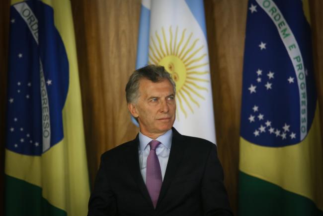 © Bloomberg. Mauricio Macri on Jan. 16. Photographer: Andre Coelho/Bloomberg