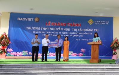 Tập đoàn Bảo Việt đồng hành cùng thế hệ trẻ Việt Nam dịp khai trường, xây dựng trường học tại Quảng Trị