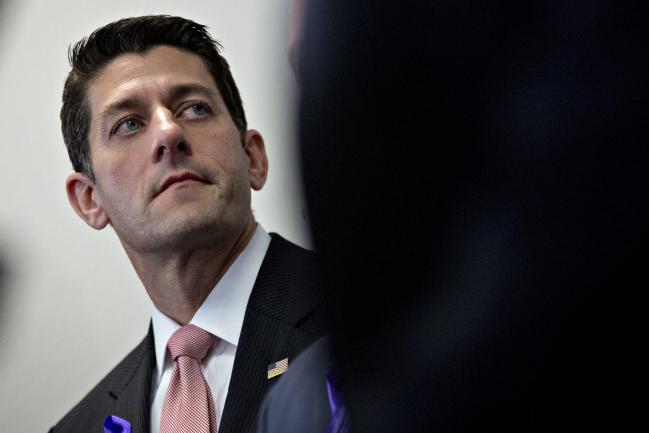 © Bloomberg. U.S. House Speaker Paul Ryan, a Republican from Wisconsin, listens during a news conference after a Republican conference meeting at the U.S. Capitol in Washington, D.C., U.S. 