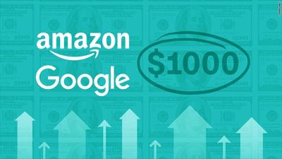 Nhập hội với Amazon, cổ phiếu Alphabet có giá hơn 1,000 USD