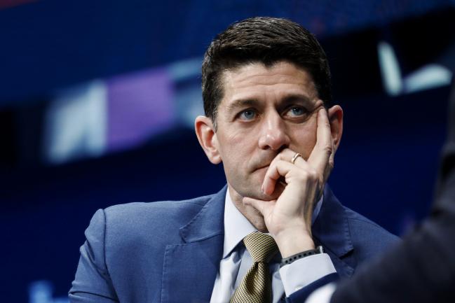 © Bloomberg. U.S. House Speaker Paul Ryan, a Republican from Wisconsin, listens during the Milken Institute Global Conference in Beverly Hills, California, U.S., on Wednesday, May 2, 2018. 