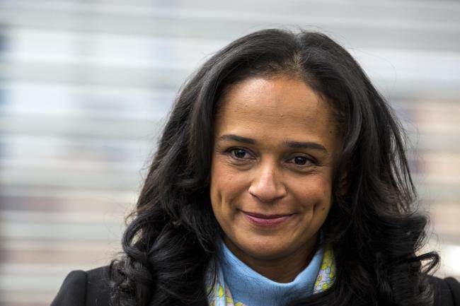 © Bloomberg. Isabel dos SantoIsabel dos Santos, billionaire and former chairman of Sonangol Holding-Sociedade Nacional de Combustiveis de Angola EP, attends the inauguration of Efacec Power Solutions SA's new electric mobility industrial unit in Maia, Portugal, on Monday, Feb. 5, 2018.  Photographer: Daniel Rodgrigues/Bloomberg