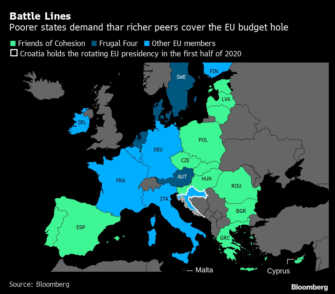 EU Leaders Get Ready for Days of Brutal Infighting Over Budget