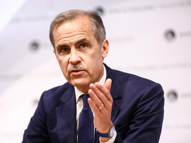 &copy Bloomberg. Mark Carney, governor of the Bank of England (BOE), gestures while speaking during the bank's quarterly inflation report news conference in the City of London, U.K., on Thursday, May 10, 2018. TheBank of Englandkept interest rates on hold after a first-quarter economic slump and forecast that inflation will slow to its target faster than previously anticipated. 