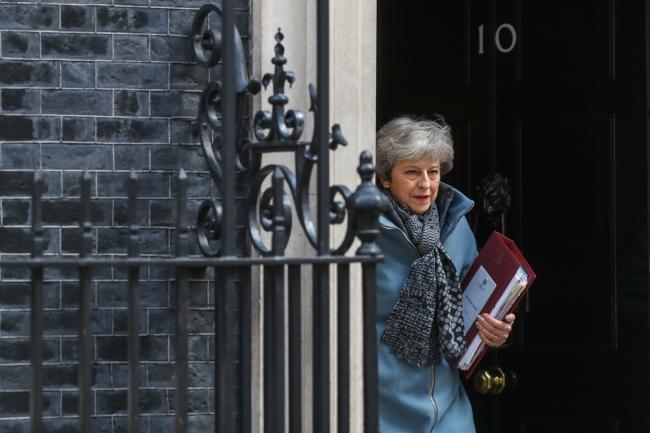 © Bloomberg. Theresa May Photographer: Simon Dawson/Bloomberg