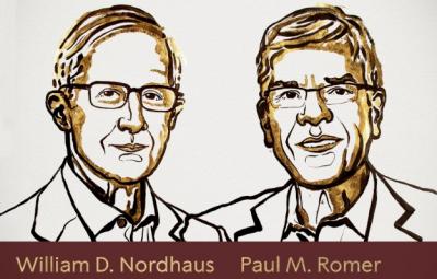 William Nordhaus và Paul Romer đạt giải Nobel Kinh tế năm 2018