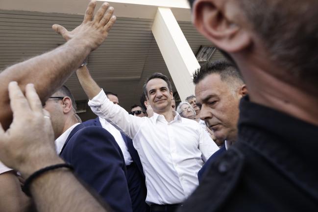 © Bloomberg. Kyriakos Mitsotakis in Athens on July 7, 2019. Photographer: Konstantinos Tsakalidis/Bloomberg