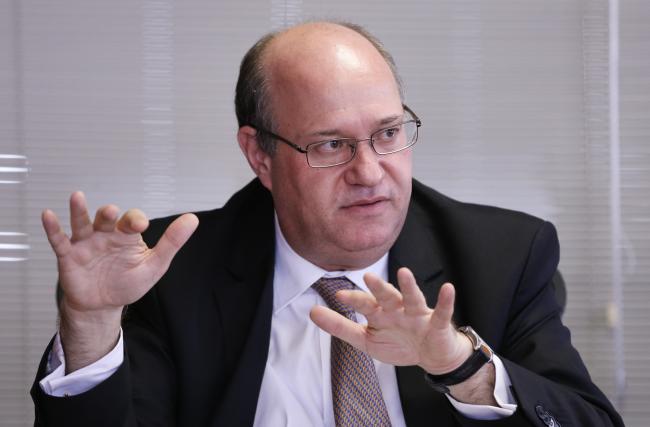 © Bloomberg. Ilan Goldfajn, president of the Central Bank of Brazil, speaks during an interview in Brasilia, Brazil. Photographer: Lula Marques/Bloomberg