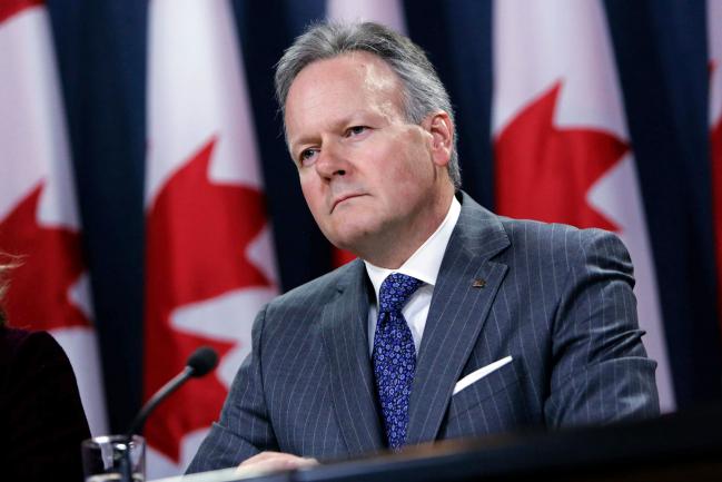 © Bloomberg. Stephen Poloz, governor of the Bank of Canada, listens during a news conference at the National Press Theatre in Ottawa, Ontario, Canada, on Wednesday, April 12, 2017. Poloz said improving outlook means the central bank didn't consider the possibility of cutting interest rates.