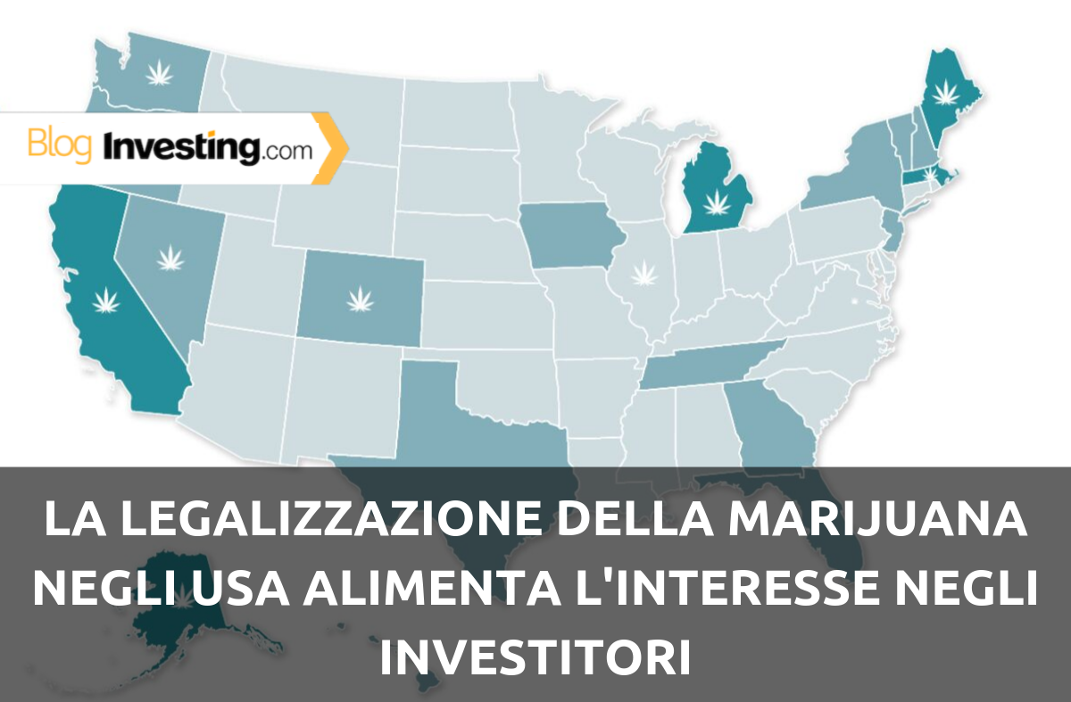 La legalizzazione della marijuana negli USA alimenta l’interesse negli investitori