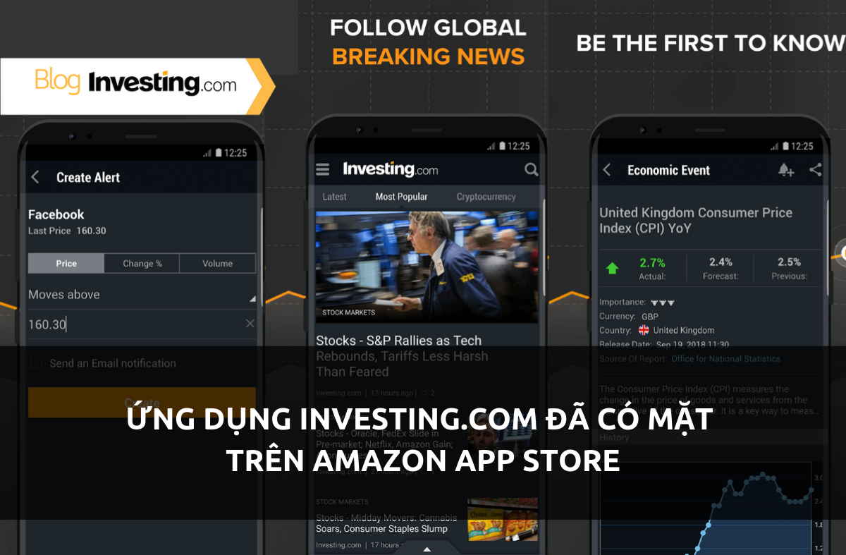 Ứng Dụng Investing.com Đã Có Mặt Trên Amazon App Store