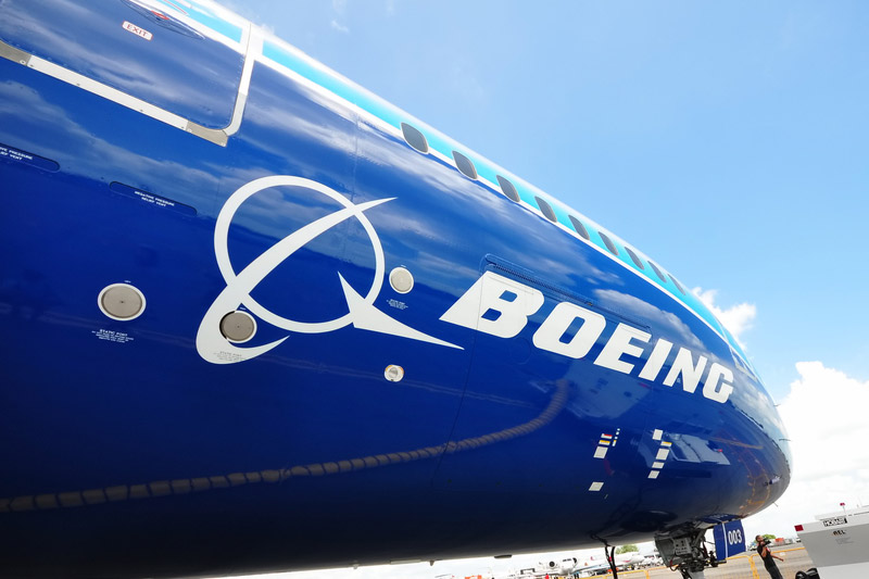 Boeing is set to report earnings.