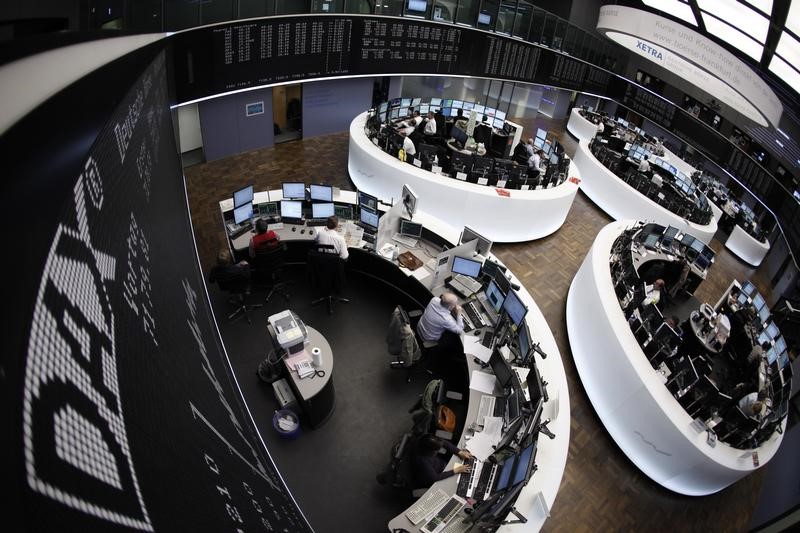 © Reuters. Germany stocks higher at close of trade; DAX up 0.72%