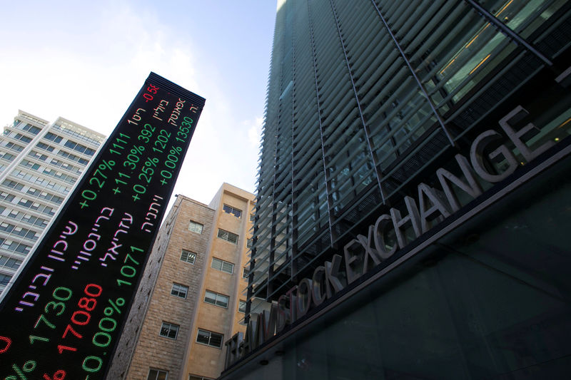 © Reuters. Israel stocks lower at close of trade; TA 35 down 0.55%