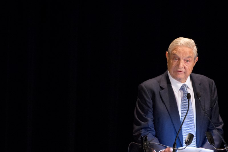 © Reuters. George Soros to Start $1 Billion School to Fight Nationalists, Climate Change