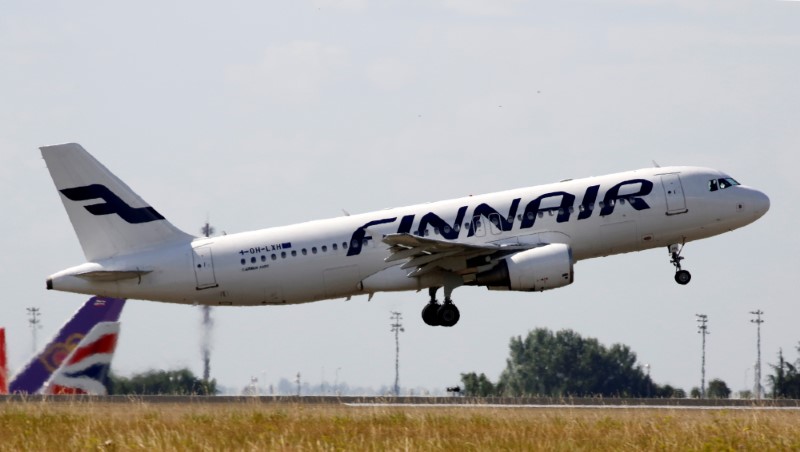 © Reuters. Finnair stops taking new reservations to mainland China