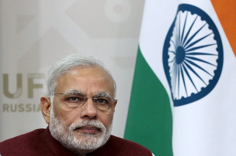 © Reuters. PM Modi says India may announce tax relief for traders next week