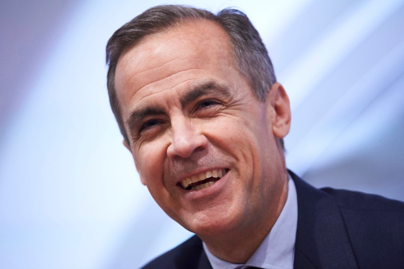 © Reuters. In the Digital Currency Race, Mark Carney Tops Mark Zuckerberg