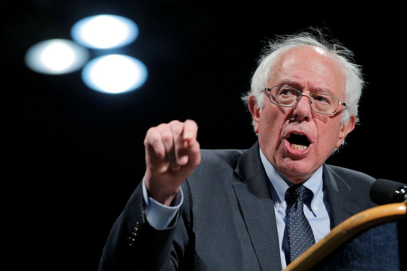 © Reuters. Bernie Sanders’s Rise Sparks Re-Evaluation by Detractors on Wall Street