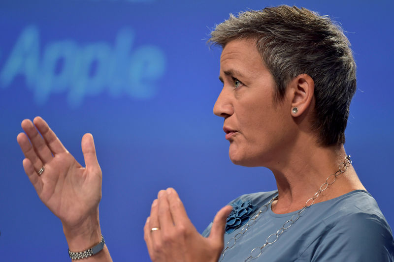 &copy; Reuters. EU antitrust chief unveils state aid scheme to help virus-hit firms