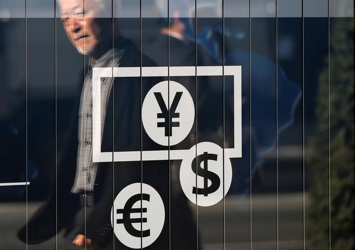 © Reuters.  Dollar dips against yen; sterling at 1-year highs