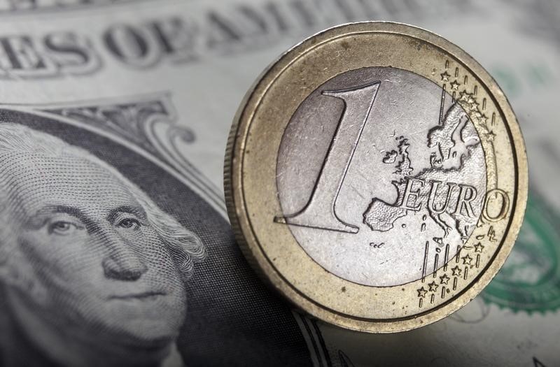 © Reuters.  Forex - EUR/USD naik pada akhir sesi AS