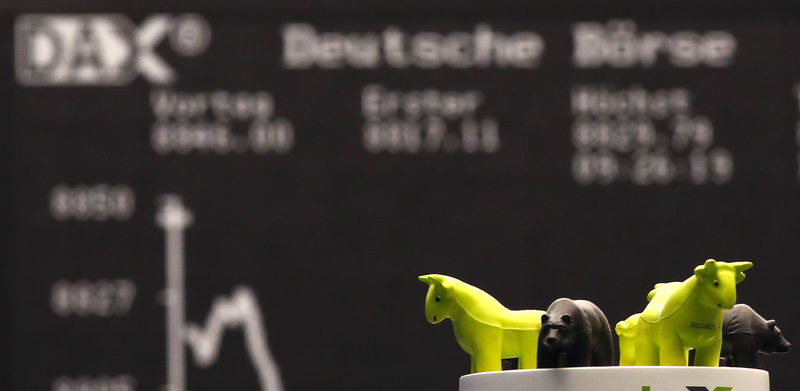 © Reuters. Germany stocks higher at close of trade; DAX up 1.19%