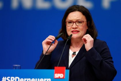 Germany's Social Democrats choose first ever female chair to revamp party