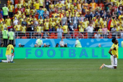 Colombia, weary but brave in defeat, still in with chance