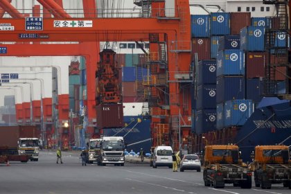 Japan's exports drop for ninth straight month as global demand falters