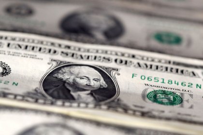 Dollar near three-week high after IMF cuts growth forecasts