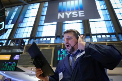 Wall Street ends higher, with biggest boost from banks