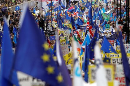 Cientos de miles de manifestantes piden en Londres otro referéndum sobre el Brexit