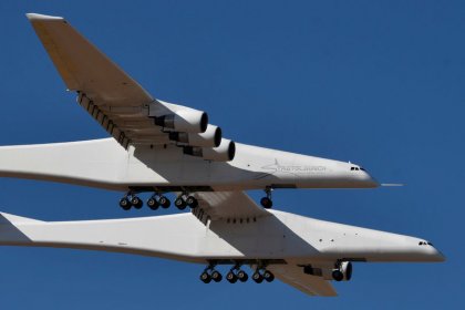 World's largest plane makes first flight over California