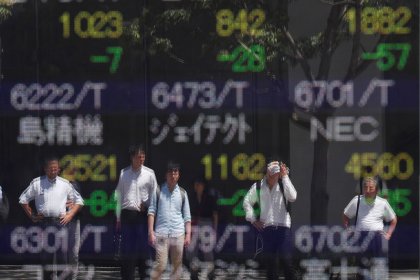 Asia shares edge up as stimulus hopes temper recession worries