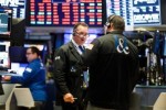 Rode koersenborden op Wall Street