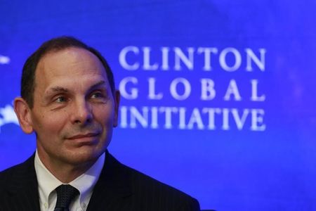 © Reuters. Procter & Gamble chief McDonald looks on at the Clinton Global Initiative in New York 
