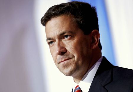 © Reuters. McDaniel delivers a concession speech in Hattiesburg