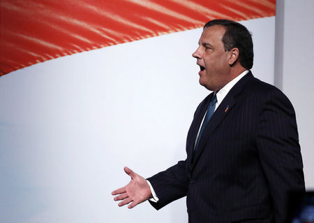 © Reuters. New Jersey Gov. Christie walks in before speaking at the second day of the 5th annual Faith & Freedom Coalition's "Road to Majority" Policy Conference in Washington