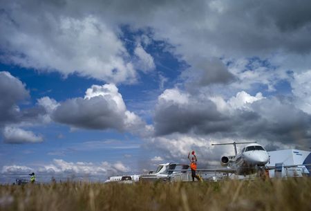 © Reuters. PRÉSENCE LIMITÉE DE LA RUSSIE AU SALON DE FARNBOROUGH