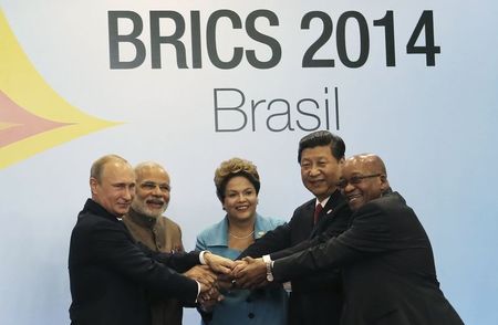 © Reuters. Líderes dos Brics durante cúpula em Fortaleza