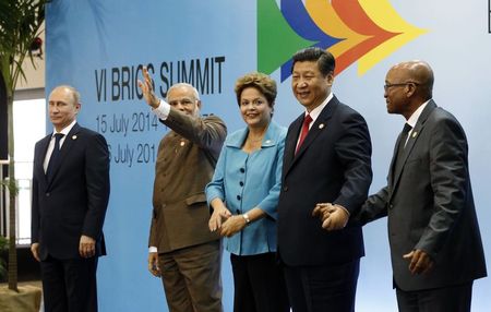 © Reuters. Presidentes dos países do Brics em Fortaleza